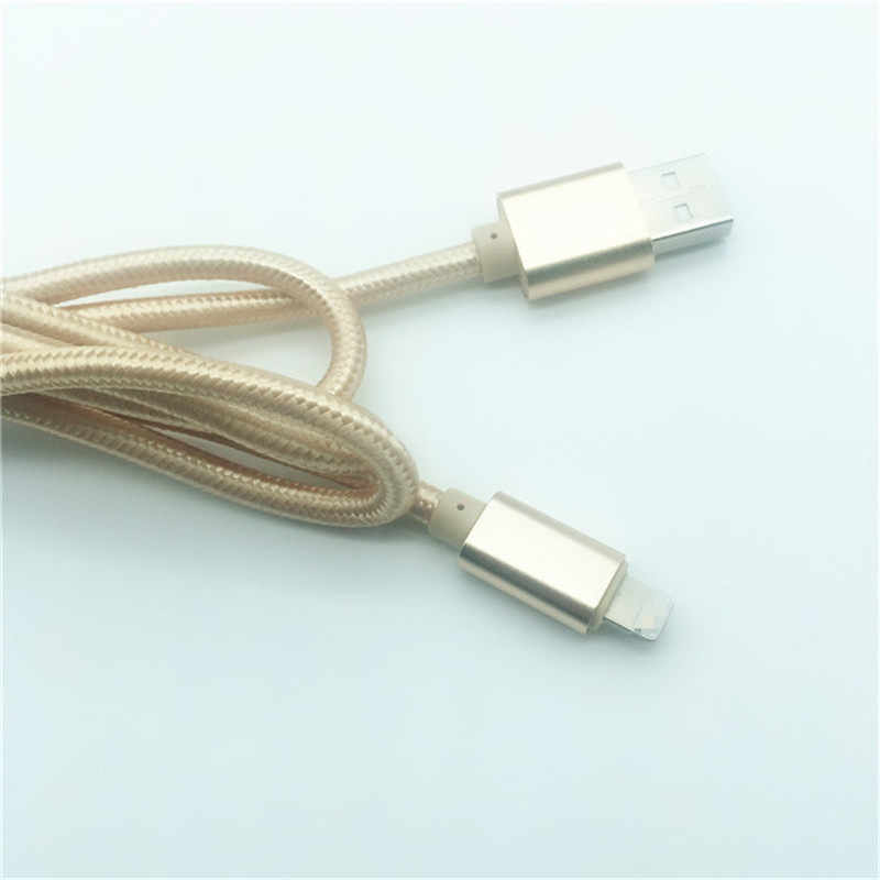 KPS-1005CB 8PIN 2M korkealaatuinen nylon punottu 2A nopea usb-datakaapeli iPhonelle